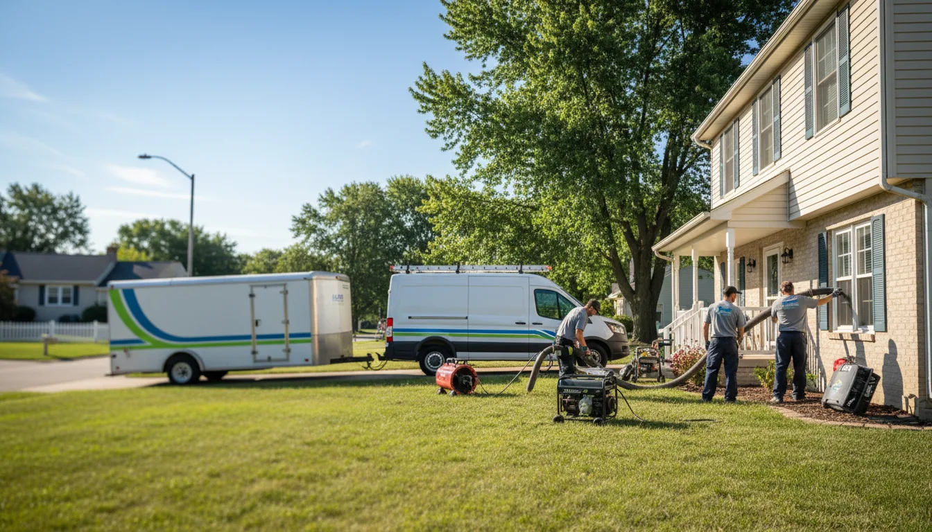 Flooded Basement Restoration And Cleanup With Repair in Riley, IN near me